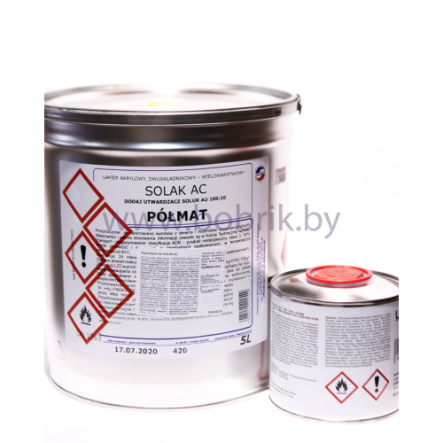 Лак акриловый / Lakier akrylowy SOLAK AC * POLMAT poj.5L