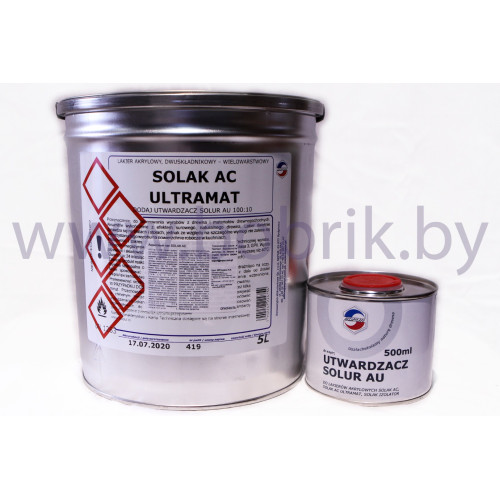 Лак акриловый / Lakier akrylowy SOLAK AC ULTRAMAT * poj.5L
