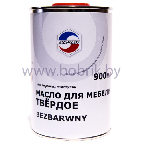 Твердое масло для мебели / Olej twardy do mebli * BEZBARWNY poj.900 ml
