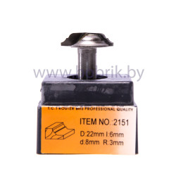 Концевая фреза Глобус 2151 D34 l10 d8 r5 Концевая фреза Глобус 2151 D34 l10 d8 r5