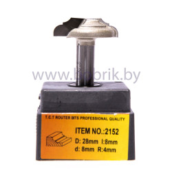 Концевая фреза Глобус 2152 D22 l6 d8 r3 Концевая фреза Глобус 2152 D22 l6 d8 r3