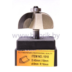 Концевая фреза Глобус 1018 D45 h19 d8 r16