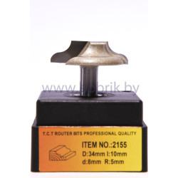 Концевая фреза Глобус 2155 D22 l6 d8 r3