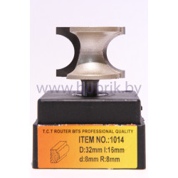 Концевая фреза Глобус 1014 D27 l10 d8 R5