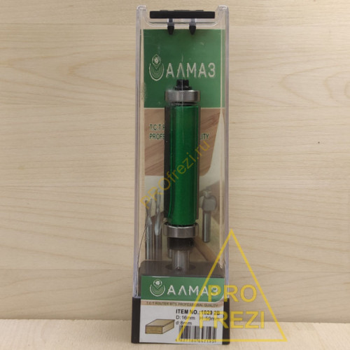 1020 2B.Фреза кромочная прямая Алмаз D16, H50, Z2...d8