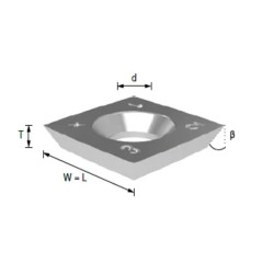 Нож 20*12*1,5 одно отверстие CG08MDA310 Нож 20*12*1,5 одно отверстие CG08MDA310