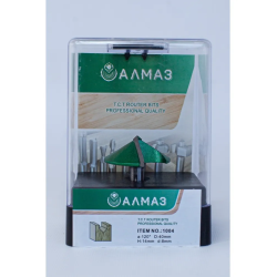 1004. Фреза пазовая галтельная V-form Алмаз D40 H14 120° d8 1004. Фреза пазовая галтельная V-form Алмаз D40 H14 120° d8
