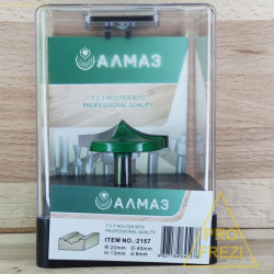 2157. Концевая фреза Алмаз 2157 D40 r20 h13 d8 2157. Концевая фреза Алмаз 2157 D40 r20 h13 d8