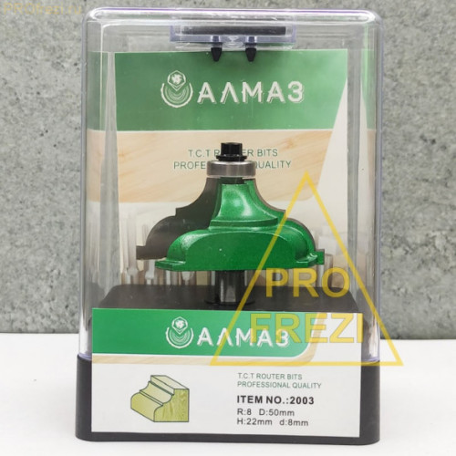 Концевая фреза Алмаз 2003 R8 D50 l22 d8