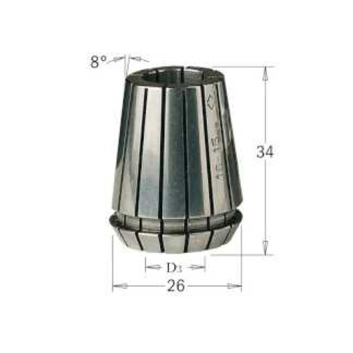 ER25 D=06 цанга высокоточная CMT