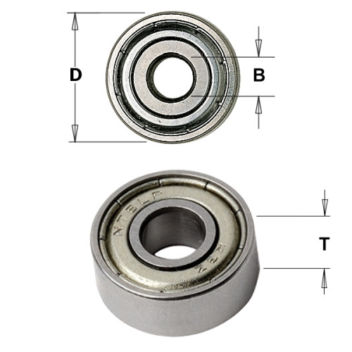 791.026.00 Подшипник D=28/12x8 CMT