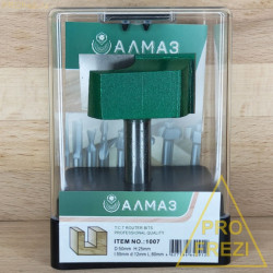 1007.Фреза пазовая прямая Алмаз D50 H25 l55 d12 L80