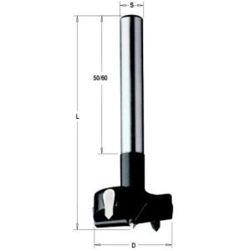 512.350.11 Сверло чашечное  HW 35x90 Z=2+2 S=10x60 RH CMT