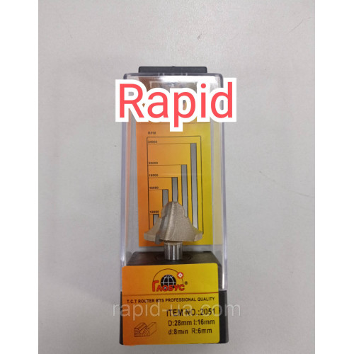 Концевая фреза Глобус 2166 D28 R6
