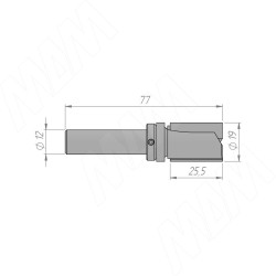 Фреза GLOWICA D=19 B=50 Z=2 L=101.6 d=12 LOZYSKO NA GORZE, PLYTKI 3 OTWOROWE, Польша Артикул 1073899 Фреза GLOWICA D=19 B=50 Z=2 L=101.6 d=12 LOZYSKO NA GORZE, PLYTKI 3 OTWOROWE, Польша Артикул 1073899